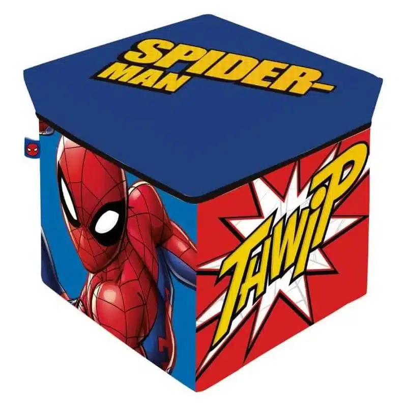 Cubo De Tela Para Almacenaje Spider Man 30x30x30cm Sm15223 Arditex Arditexp24