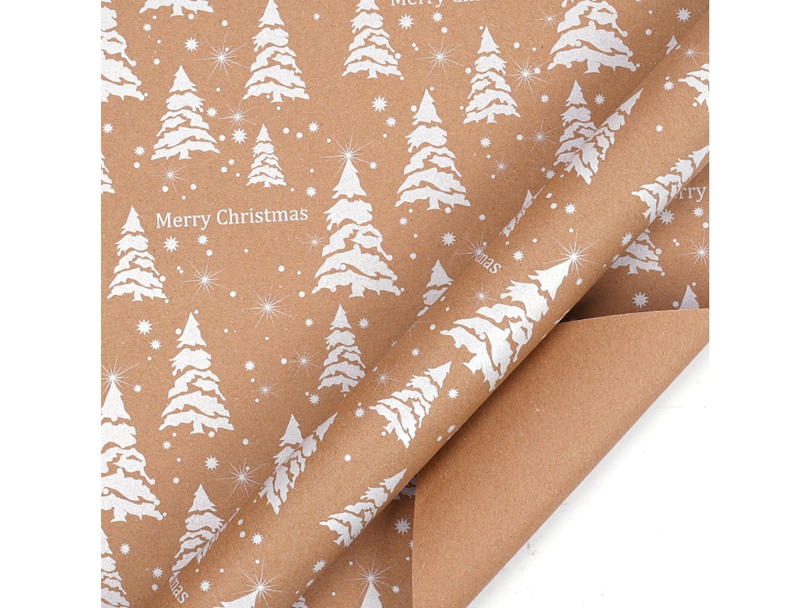 Papel De Embrulho Para Presentes - 4 Folhas De Natal Para As Festas De Inverno, 27,6 X 19,7 Polegadas (12)
