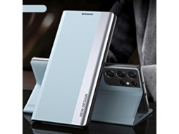 Capa De Couro Com Adsorção Lateral Eletroplaqueada Para Samsung Galaxy S23 Ultra 5g