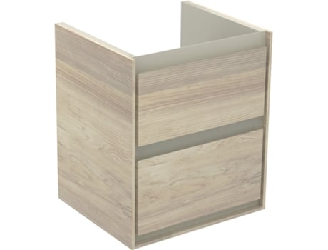 Móvel De Toucador Ideal Standard Connect Air, 430 Mm, 2 Extensões, E1608, Cor Decoração Pinho Claro / Marrom Mate