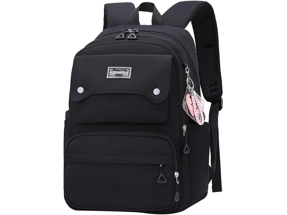 Mochila esportiva unissex para academia com compartimento para sapatos, preta, tamanho P/BRAND 2026