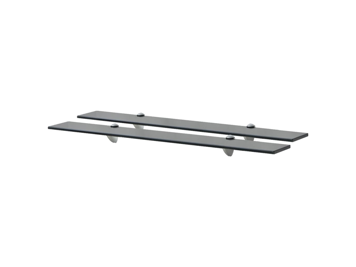 Vidaxl Prateleiras Flutuantes 2 Pcs Vidro 80x10 Cm 8 Mm