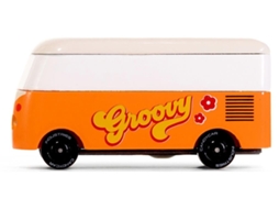 Carrinho De Brinquedo Candylab Vw T1 Laranja Van Candycar World