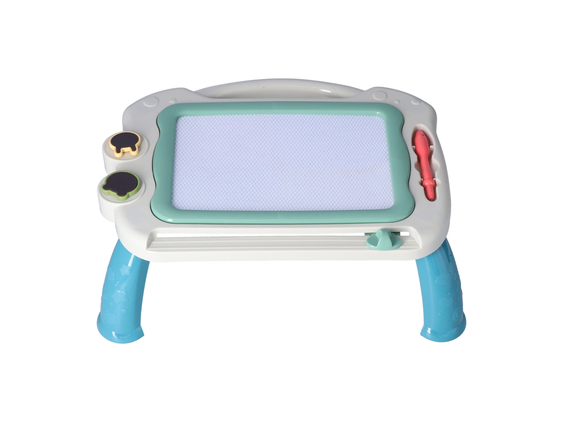 Ats pizarra Magnética para Crianças com Pernas, Mesa de Desenho e Escrita Colorida, Ideal para Crianças com +3 Anos, Cor Cinza Verde