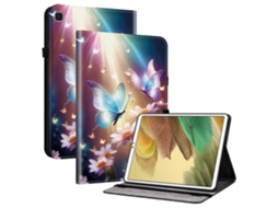 Capa de couro com estampa floral e compartimentos para cartões para Samsung Galaxy Tab A7 Lite 8,7 polegadas T220 T225 Hengrongshen