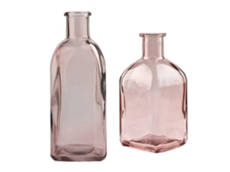 Vaso Decorativo de Vidro Transparente para Decoração de Fazenda 2 Tamanhos 13*6.2Cm 18.5*7Cm RNEMITERY