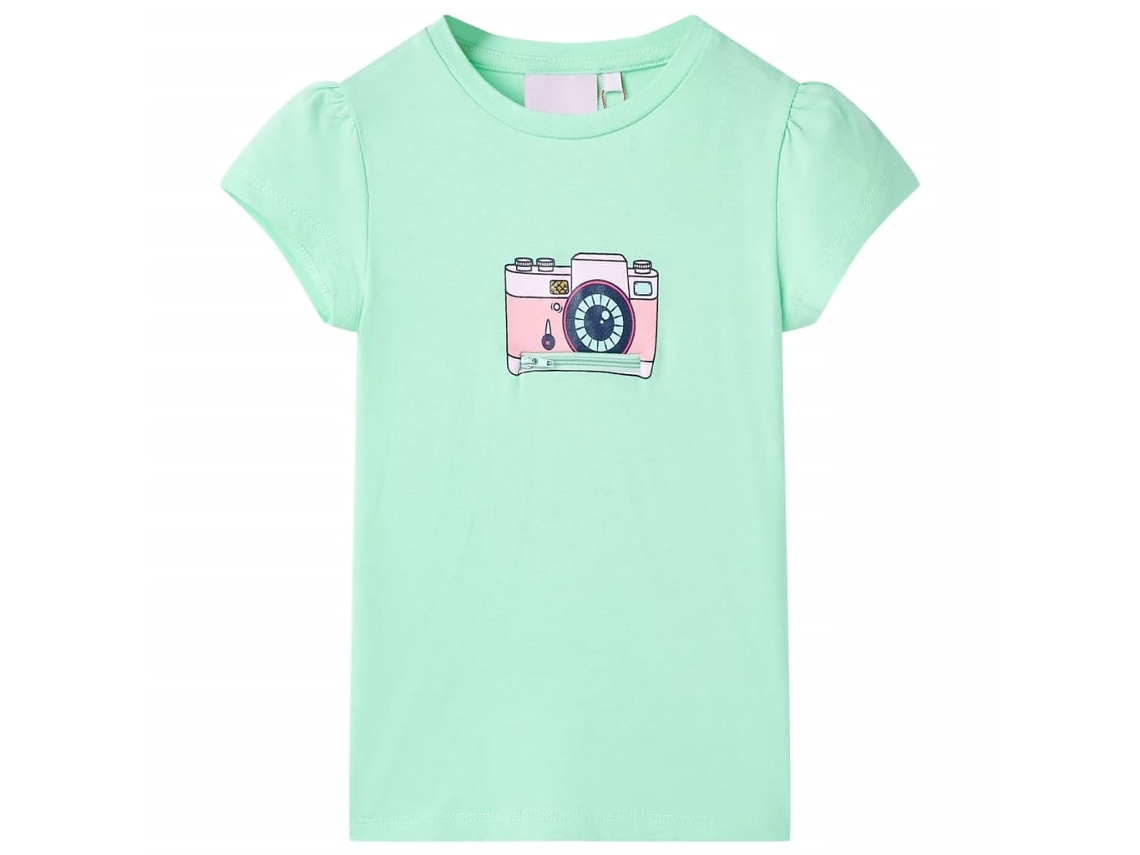 T-shirt De Criança Verde Brilhante 116