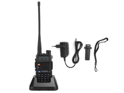Rádio Walkie-talkie Automotivo BF UV5R 8W Dual Band Com Bateria Integrada (100-240V) (EU) - Aquaforge