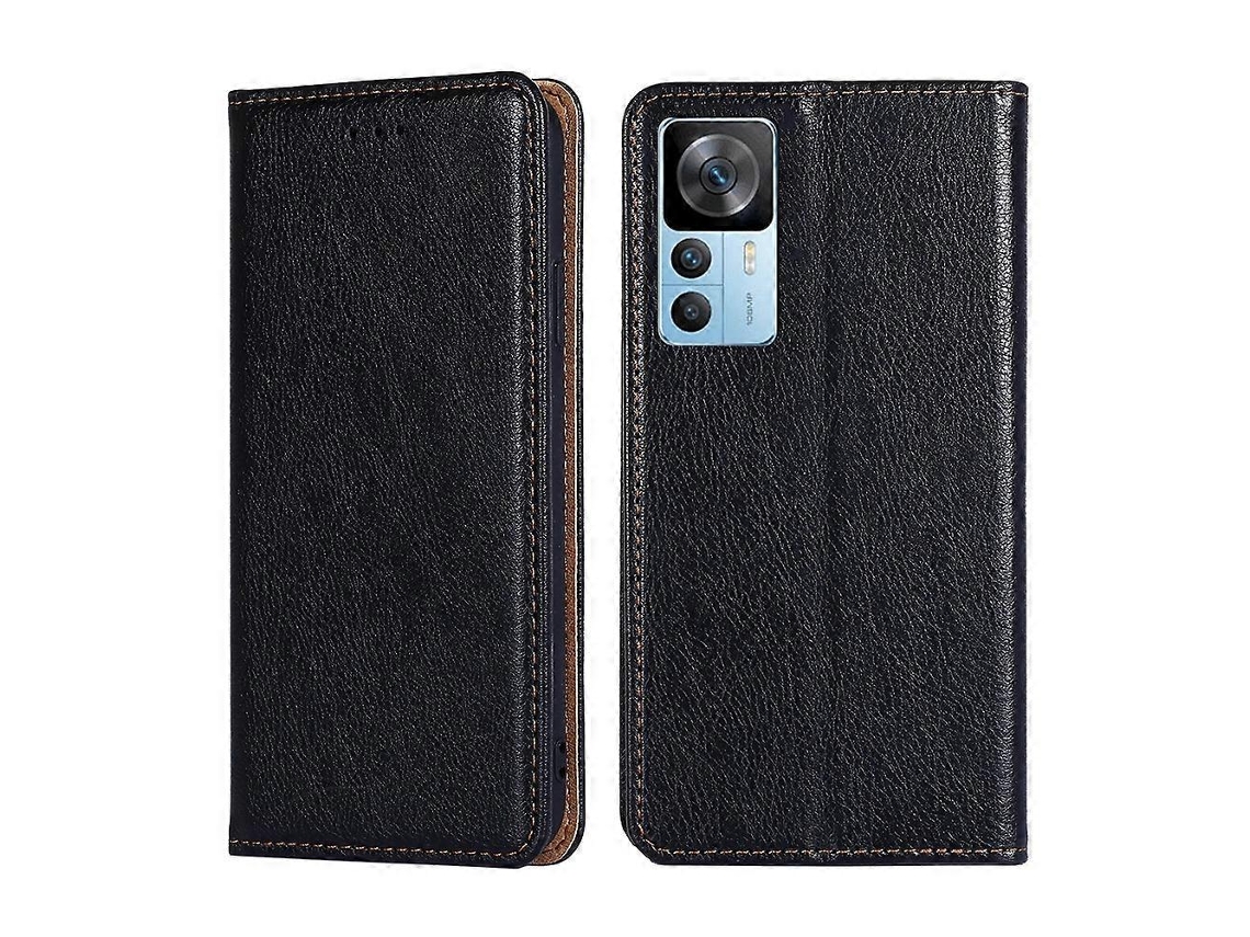 Capa De Celular Xiaomi Redmi K50 Ultra Gloss Oil Solid Color Com Revestimento Magnético Em Couro.