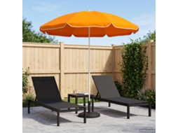Vidaxl Guarda-sol De Jardim 160 Cm Poliéster 170t Laranja