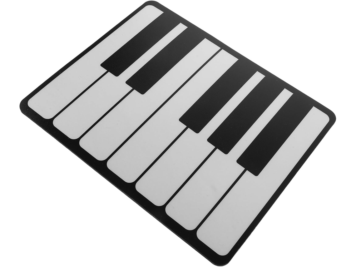 Mousepad Retangular Extragrande De Microfibra, Estilo Piano.