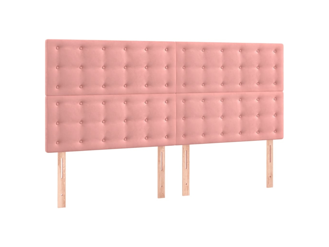 Headboard, Headboards Vidaxl Cor-de-rosa Veludo (200 Cm)