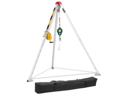 Kit De Tripé Vevor Para Espaços Confinados Guincho De 544 Kg Cabo De 30 M