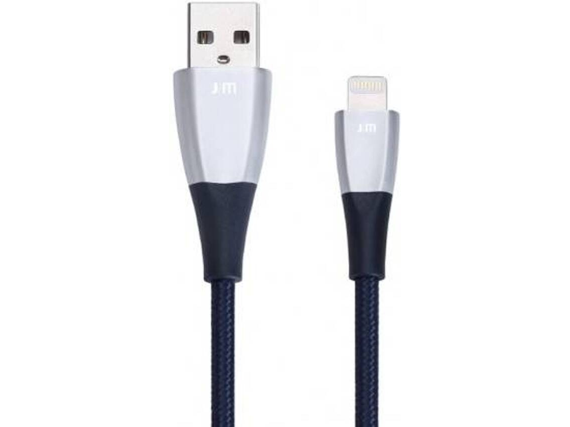 Cabo JUST MOBILE ZinCable (USB - Lightning - 1.5m - Azul)