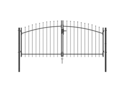 Duplo Port com Fechadura Cinzeto MAISON EXCLUSIVE em Aço 299,5x149,5 cm