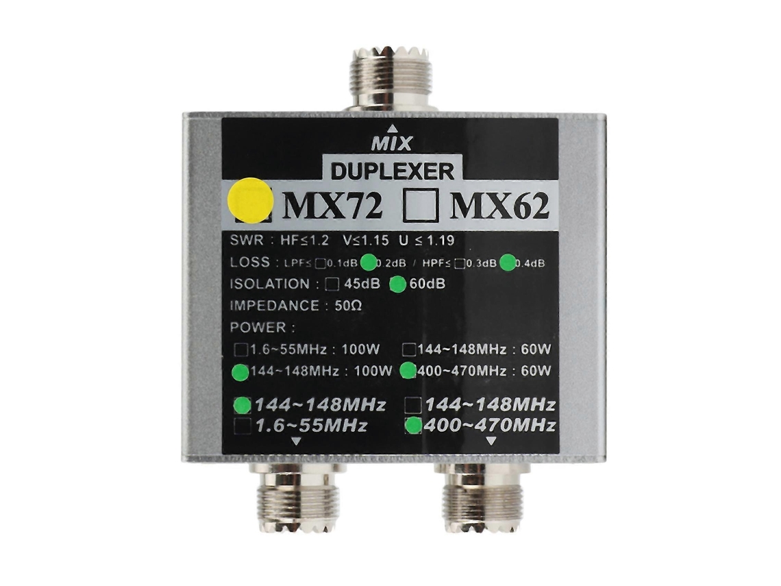 Antena Combinadora De Rádio Amador Bidirecional Hf Walkie Talkie Vhf Uhf Tri Band Mx72 60 100w Linear Antenna Duplexer Brilvibera