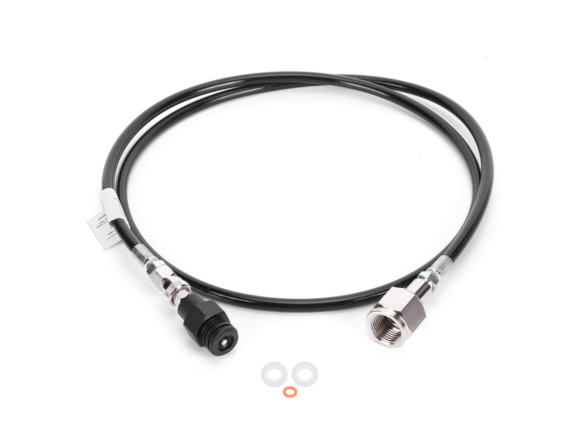 Adaptador Recarga Botijão Gás Co2 1.5m Preto Máquina Soda