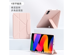 Capa Protetora Para Tablet Com Fecho Em Y E Fivela (rosa) - Lenovo Xiaoxin 12,1 Polegadas