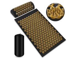 Conjunto De Tapete E Travesseiro De Acupressão Para Alivio De Dor Nas Costas/pescoço/pés E Relaxamento Muscular