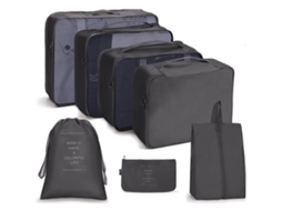 Organizadores de Mala, Conjunto com 7 Peças, Organizadores de Viagem BRILVIBERA
