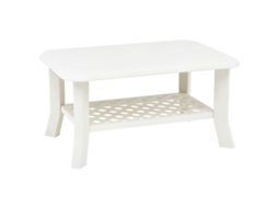 Vidaxl Mesa De Centro 90x60x46 Cm Plástico Branco