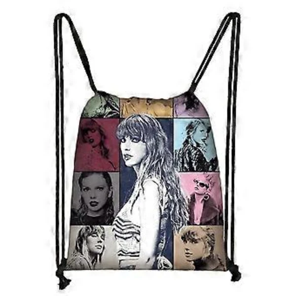 Mochila Esportiva Infantil Taylor Swift Swiftie com Cordão, Ideal para Natação, Escola e Viagens, Presente Perfeito para Fãs, Nmaov BRILVIBERA (32)