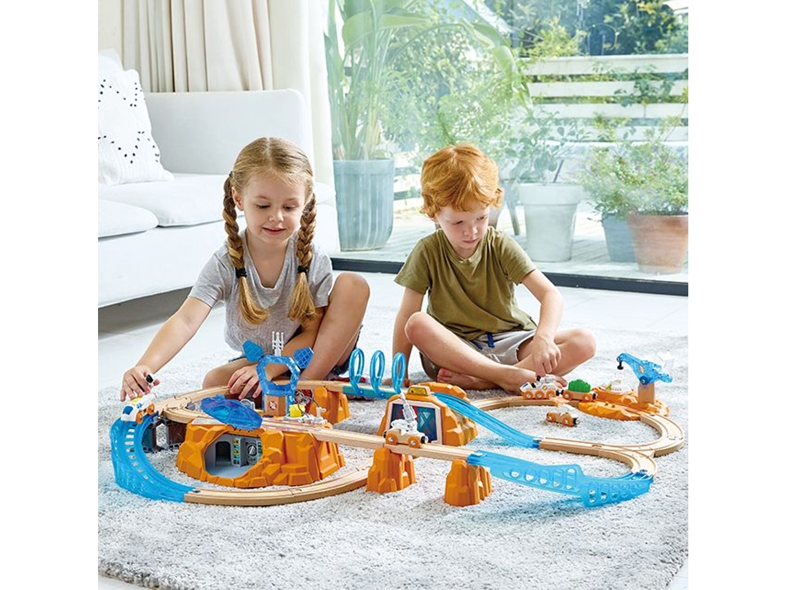 Conjunto De Trem De Exploração De Marte Da Hape Brinquedo Espacial Com Luz E Som