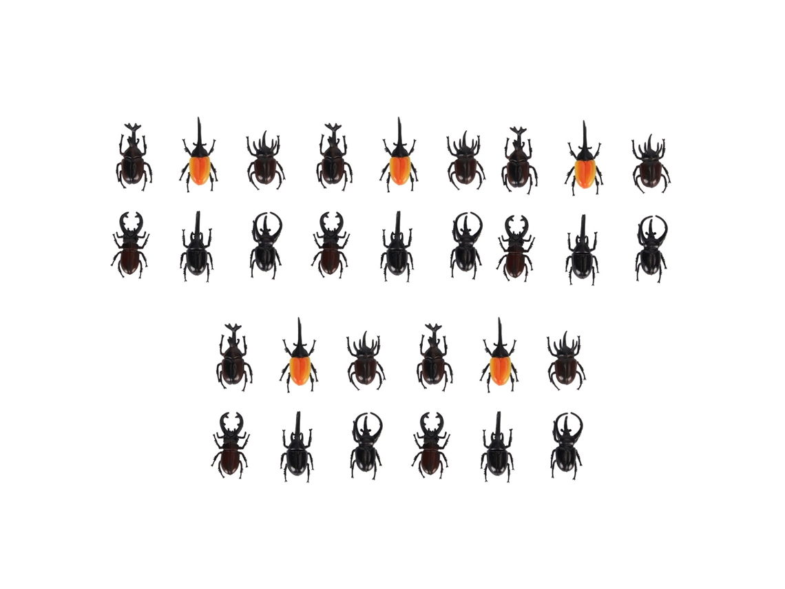 Conjunto de 30 peças de brinquedo de plástico simulando animais horripilantes para o Halloween e o Natal.
