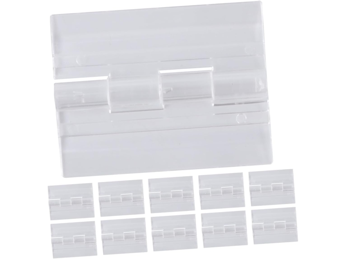 Conjunto De 12 Dobradiças Plástico Para Armários, Caixas E Móveis,