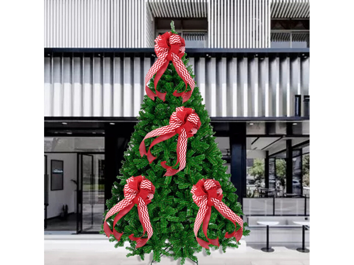 Pack de 4 Laços de Natal em Juta para Decoração de Árvore e Guirlandas LAXISCREED