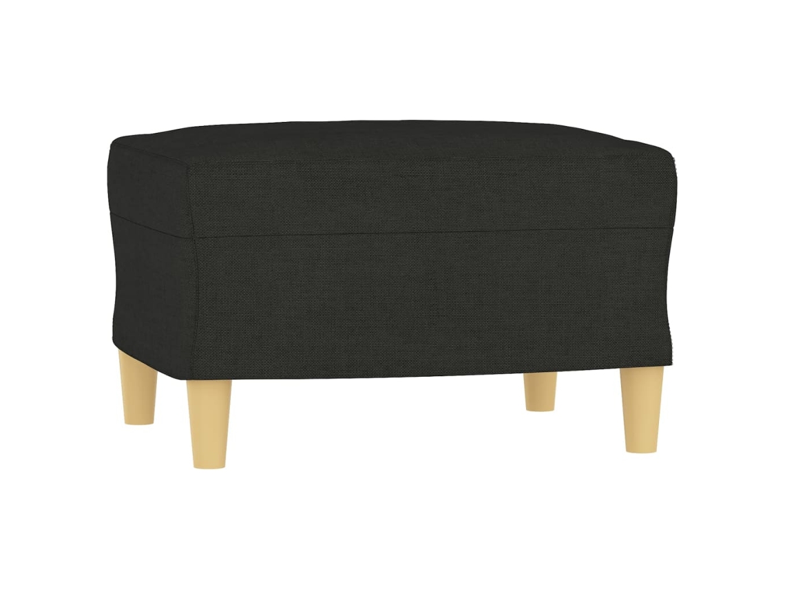 Footstool, Footstools Vidaxl Preto Tecido (60 X 50 X 41 Cm)