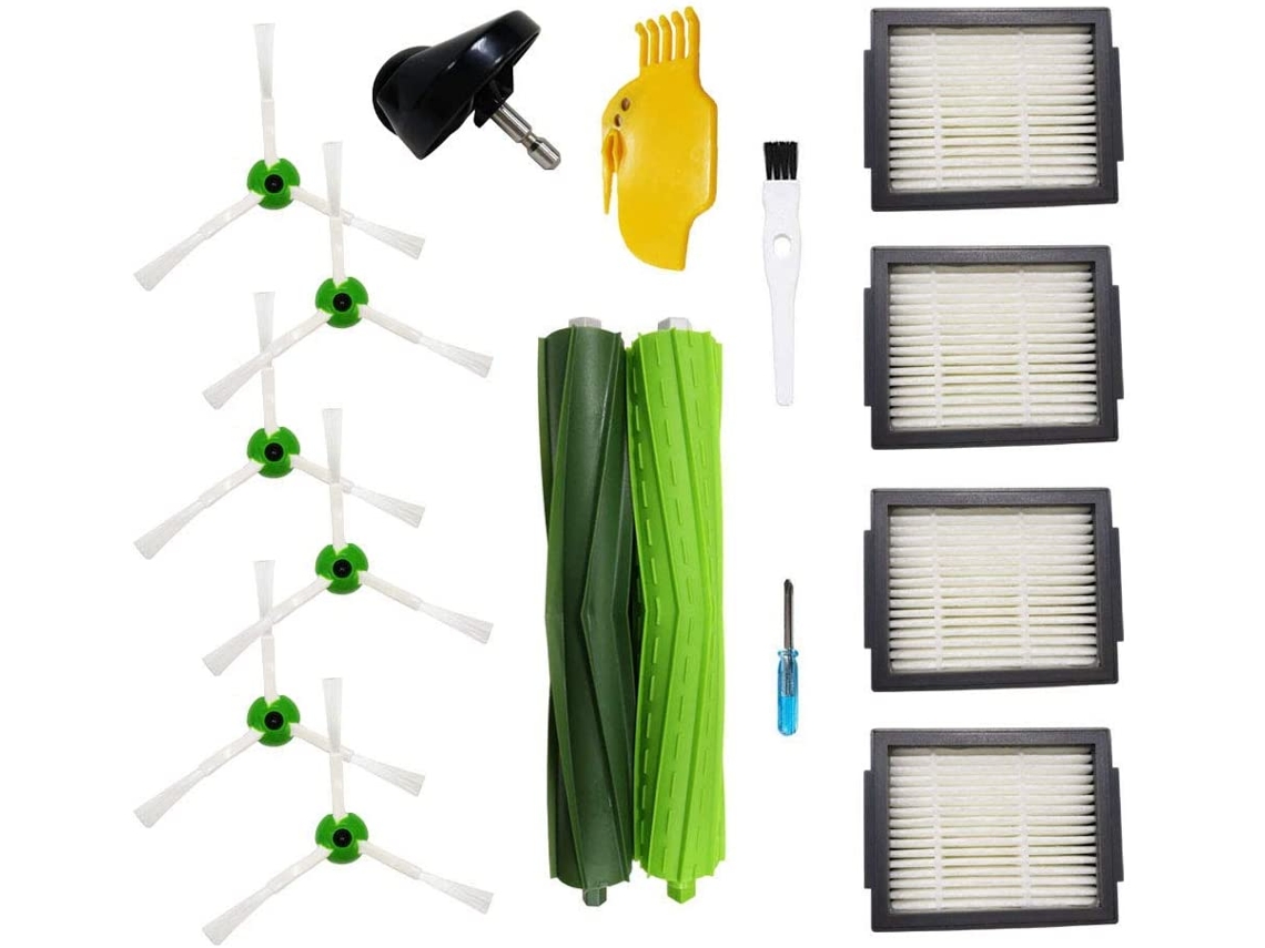 Kit de Acessórios Reposição para Irobot Roomba I7/i7+/e5/e6/e7 BRILVIBERA (16 Peças)