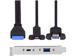 Expansão De Porta Usb 3.1 5gbps Traseira, Cabo Dados 20 Pinos Para