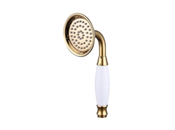 Ducha de Mano de Latón H59 Con Recubrimiento de Oro Titânio, Portátil, Aumenta Presión, Estilo Europeo Y Americano para Baño
