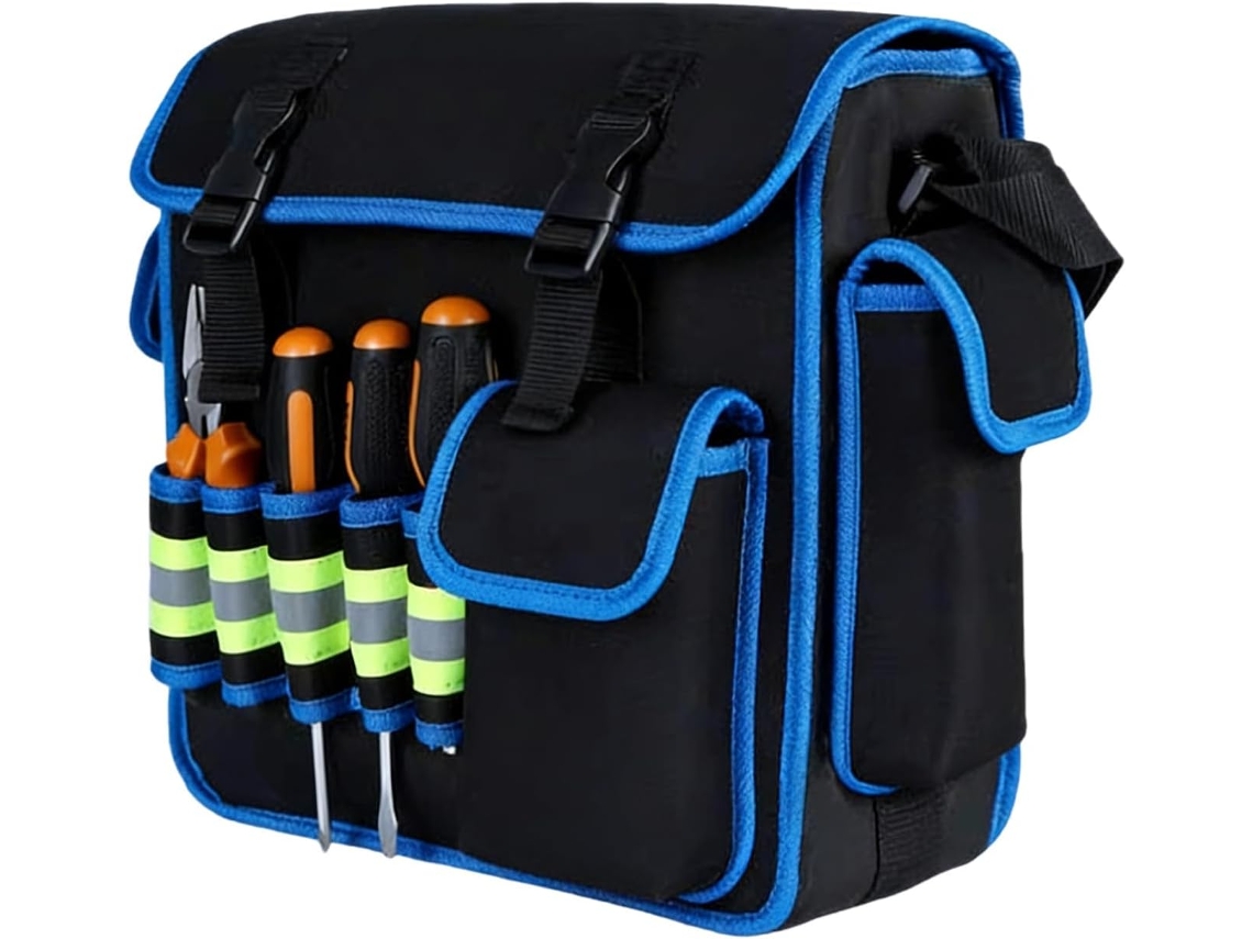 Bolsa grande para ferramentas, organizador de ferramentas, para chaves, ideal para organização doméstica.