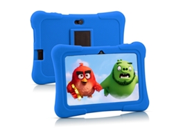 Tablet Educacional K7 Kids 7 Polegadas 32gb1gb Android 12 - Camada de Silicone Lalalamoli (Azul Marinho)