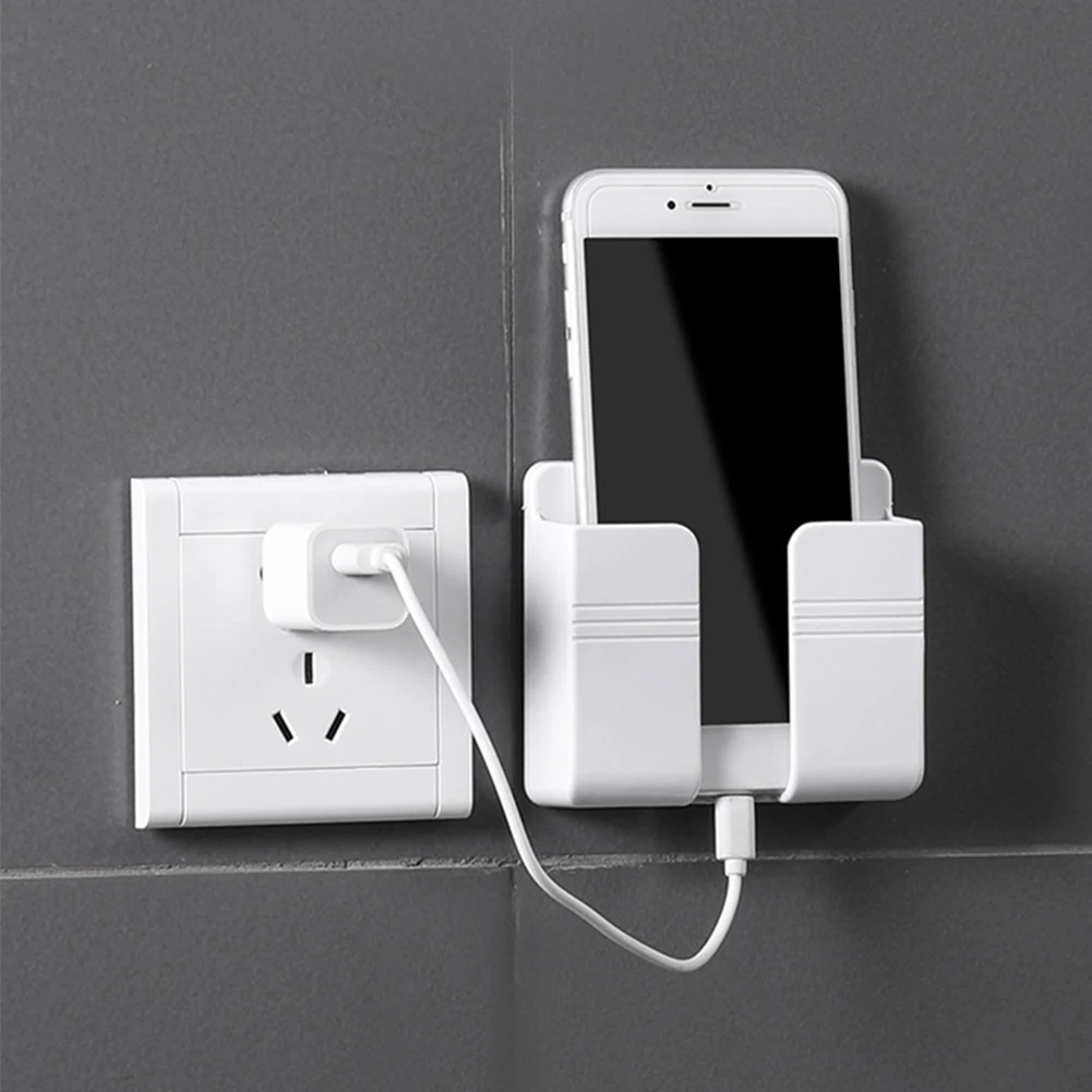 Suporte de Parede para Celular com 3 Peças, Suporte para Carregamento de Celular, Caixa Organizadora para Controle de Tv e Ar condicionado AQUAFORGE