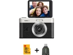 Máquina fotográfica KODAK C1 + Cartão de Memória 16 Gb (Preto - 13 MP - ISO: 100 - 1600)