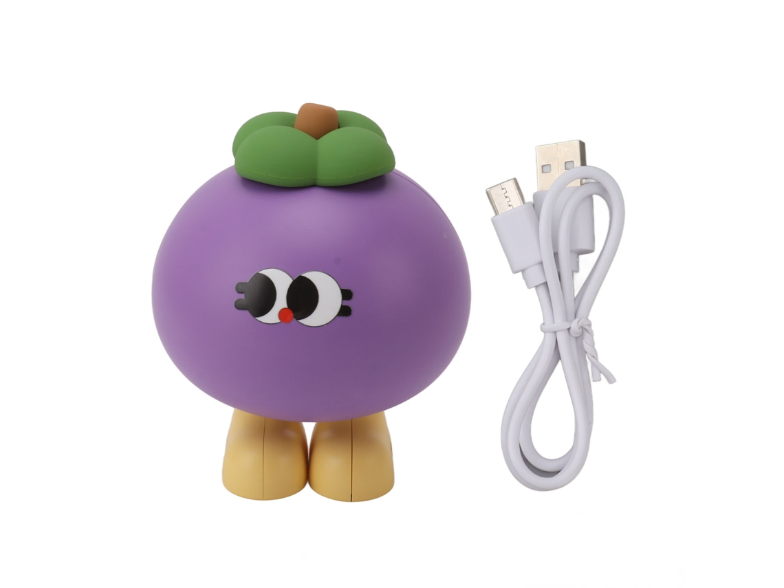 2026 lâmpada Noturna de Silicone Fruta Manga com 3 Níveis de Brilho, Botão Táctil, Usb c 500mah, Bonita para Quarto