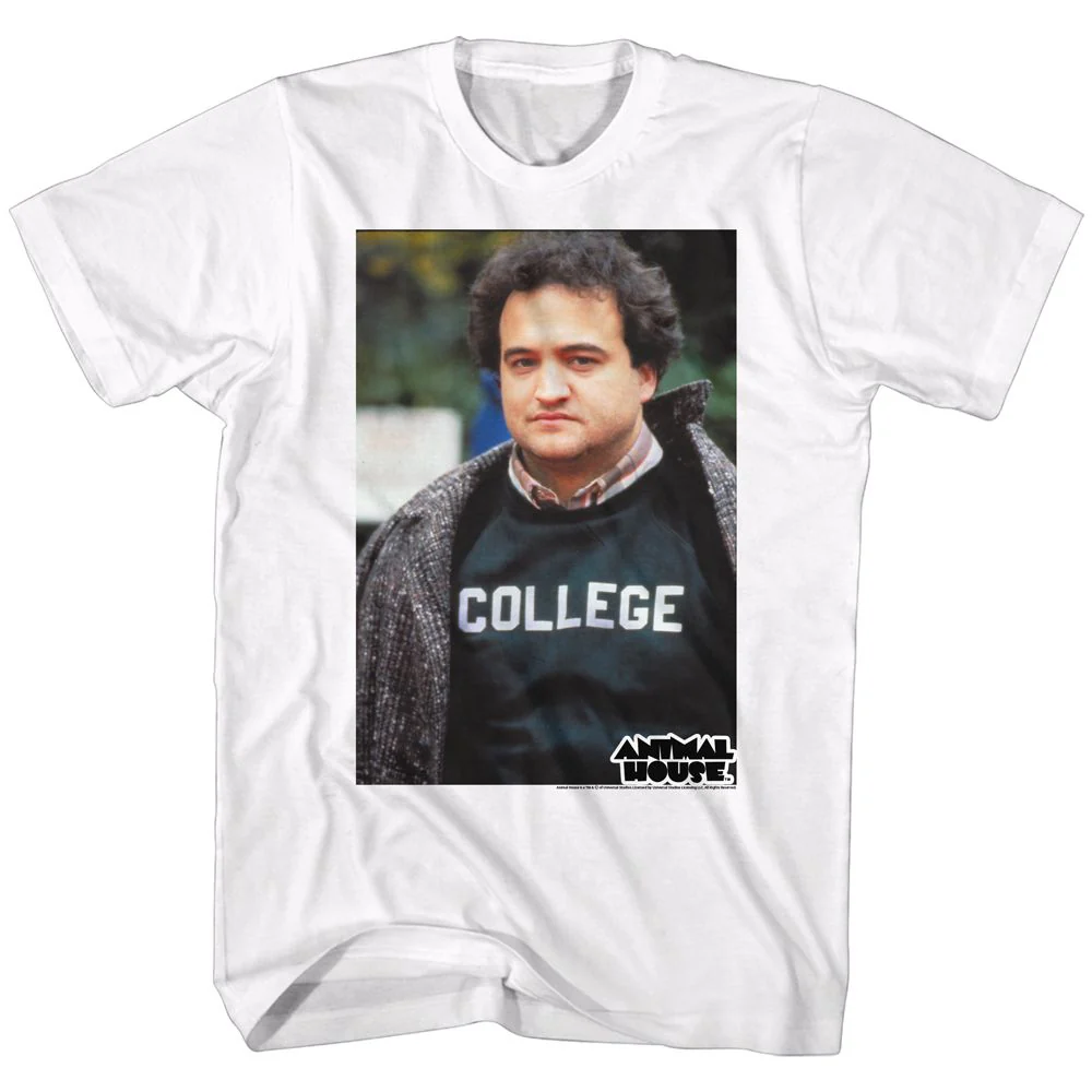 Unisex Adult T-shirt Rockinstone Animal House Movie Hannukah White Sizes