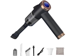 Lurelia Aspirador Portátil Sem Fios Para Carro, 9000 Pa, 4000 Mah, Usb, Luz Led, Preto