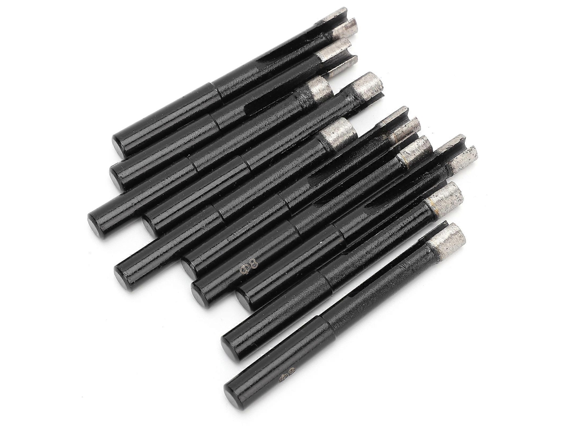 10 Peças De Broca De Diamante Para Azulejo, Mármore, Granito, Cortador De Furo Central, Ferramenta De Hardware De 8mm Sygo