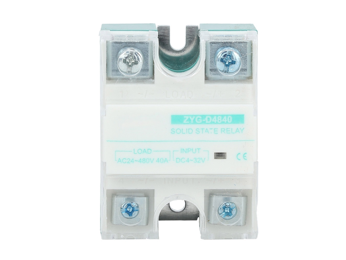 Relé De Estado Sólido Monofásico Controlado Por Dc Laxiscreed Com Led Indicador E Entrada 4-32v