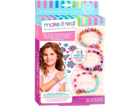 Kit de fabrico de pulseiras para crianças MAKE IT REAL MIR1202 (8 anos)