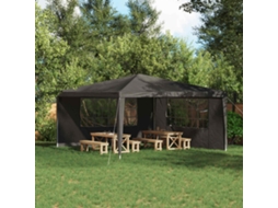 Vidaxl Lateral De Tenda Para Festa 2 Unid. 400 X 195 Cm Antracite