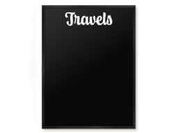 Magnetic Glass Board Travels For The Hall Espelharte (60x80 Cm)