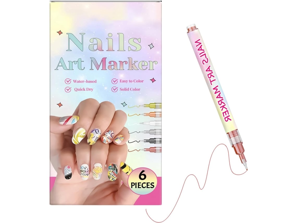 Conjunto De 6 Marcadores De Esmalte