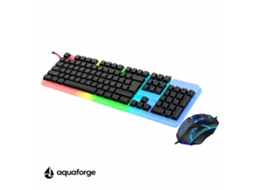 Kit Teclado E Rato Retroiluminado Preto, Para Escritório