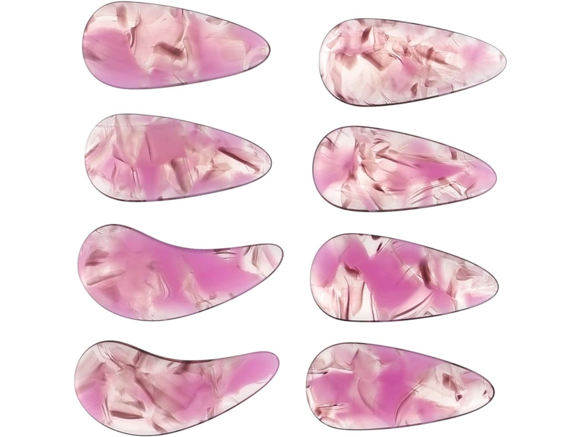 Conjunto De 8 Protetores De Unhas Para Guzheng Em Material Sólido E Confortável.