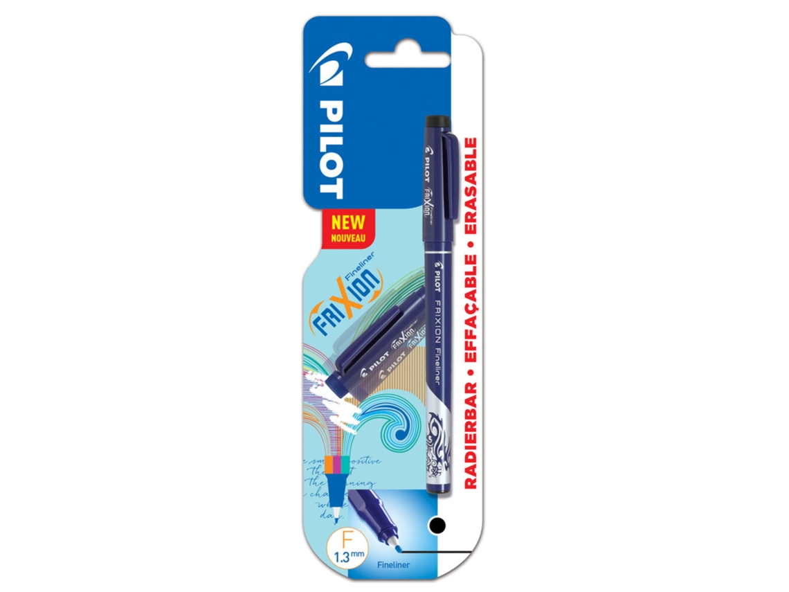 Caneta Apagável PILOT Frixion, Ponta Fina de 1, 3 Mm, Tinta Preta